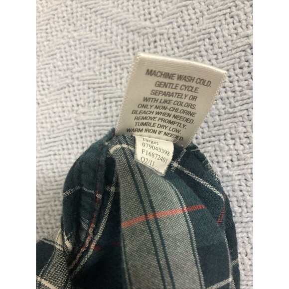 Mossimo Supply Co Athletic Fit ButtonUp Shirt Mens Plaid Flannel MultiColorLarge - Picture 7 of 12